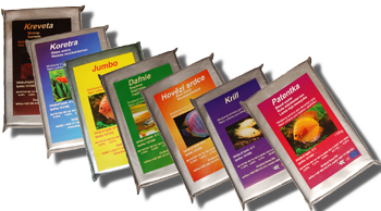 mra�en� krmivo pro akvarijn� ryby-koretra